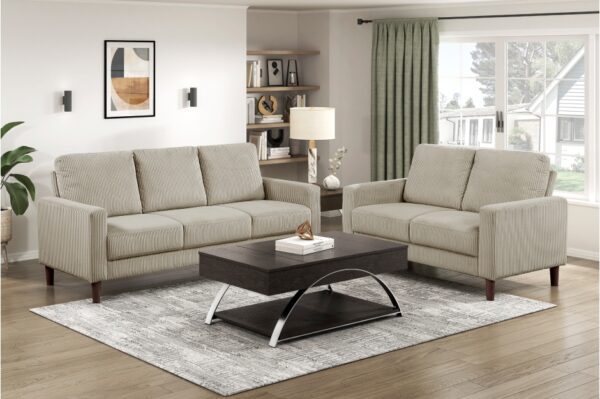 9520TPE Seating-Crandall Collection 2pc Set: Sofa, Love