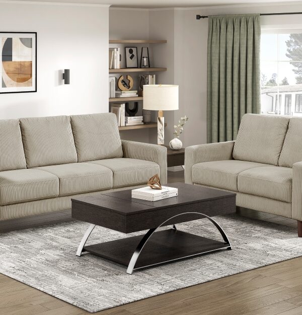 9520TPE Seating-Crandall Collection 2pc Set: Sofa, Love