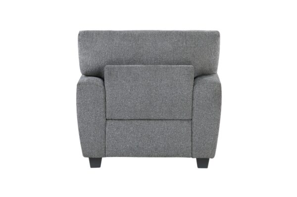 9538DGY Seating-Isabel Collection 2pc Set: Sofa, Love