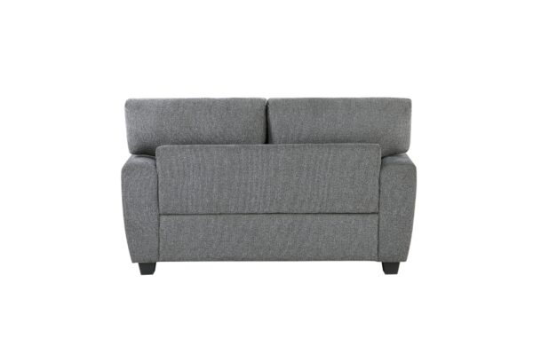 9538DGY Seating-Isabel Collection 2pc Set: Sofa, Love