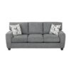 9538DGY Seating-Isabel Collection 2pc Set: Sofa, Love