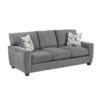 9538DGY Seating-Isabel Collection 2pc Set: Sofa, Love
