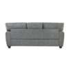 9538DGY Seating-Isabel Collection 2pc Set: Sofa, Love