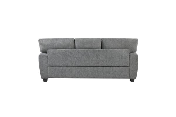 9538DGY Seating-Isabel Collection 2pc Set: Sofa, Love