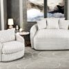9539BEG Seating-Tomball Collection Oversized Chaise Lounge
