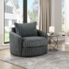 9539DGY Seating-Tomball Collection Oversized Chaise Lounge