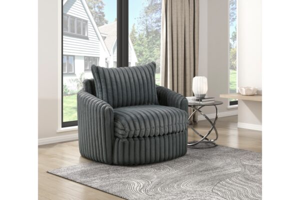 9539DGY Seating-Tomball Collection Oversized Chaise Lounge