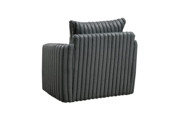 9539DGY Seating-Tomball Collection Oversized Chaise Lounge