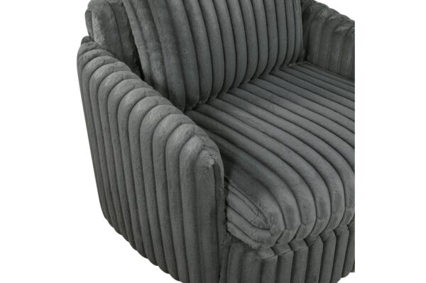 9539DGY Seating-Tomball Collection Oversized Chaise Lounge