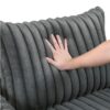 9539DGY Seating-Tomball Collection Oversized Chaise Lounge