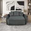 9539DGY Seating-Tomball Collection Oversized Chaise Lounge