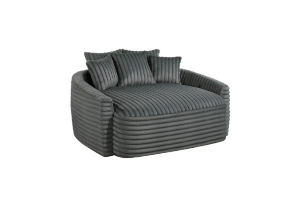 9539DGY Seating-Tomball Collection Oversized Chaise Lounge