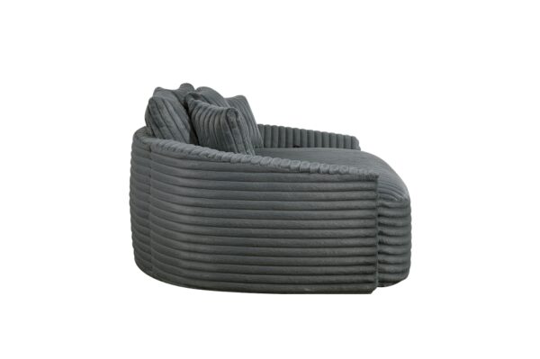 9539DGY Seating-Tomball Collection Oversized Chaise Lounge