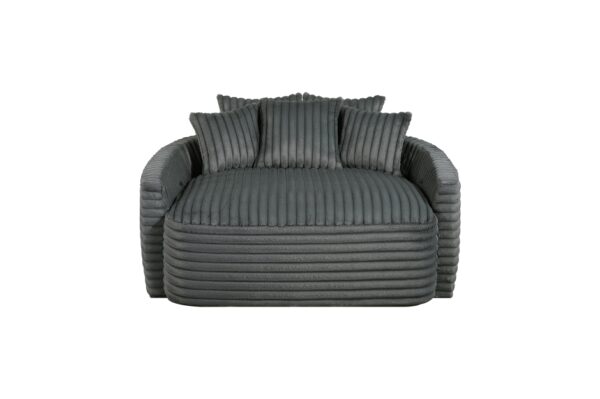 9539DGY Seating-Tomball Collection Oversized Chaise Lounge