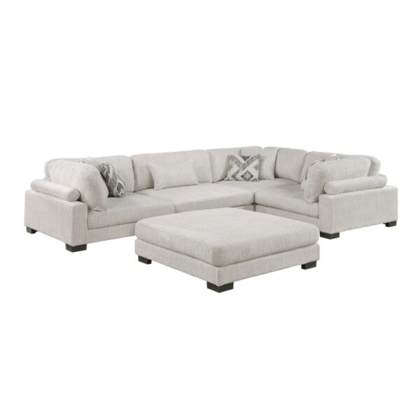 9555BEG*53CRACOT 5-Piece Modular Sectional wi...