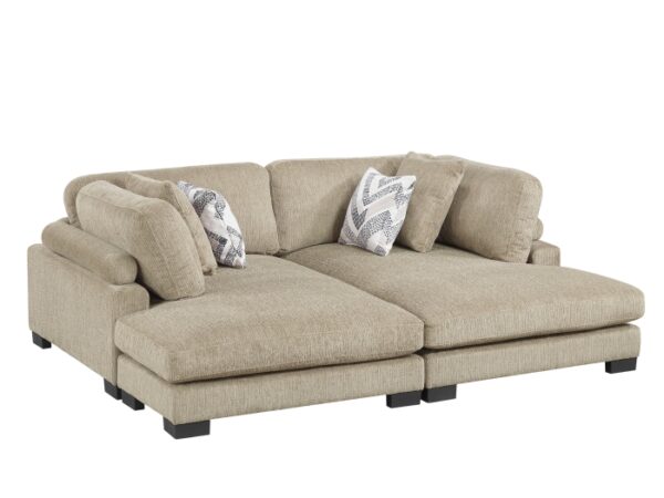 9555BRW*2VC 2-Piece Chaises