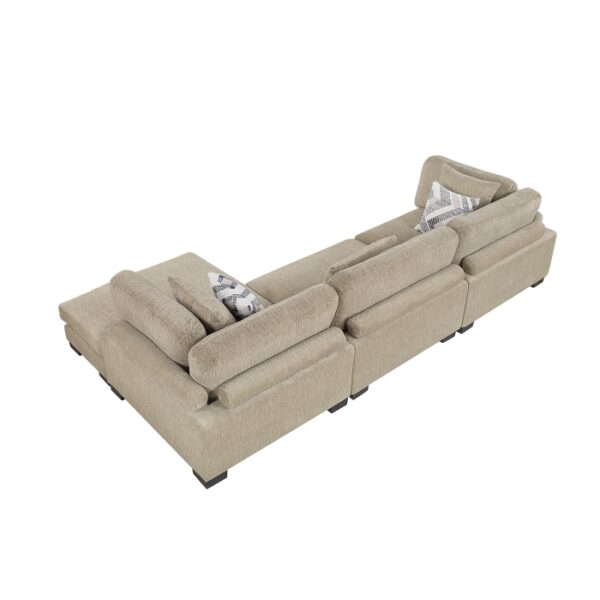 9555BRW*3CRACVC 3-Piece Modular Sectional wi...