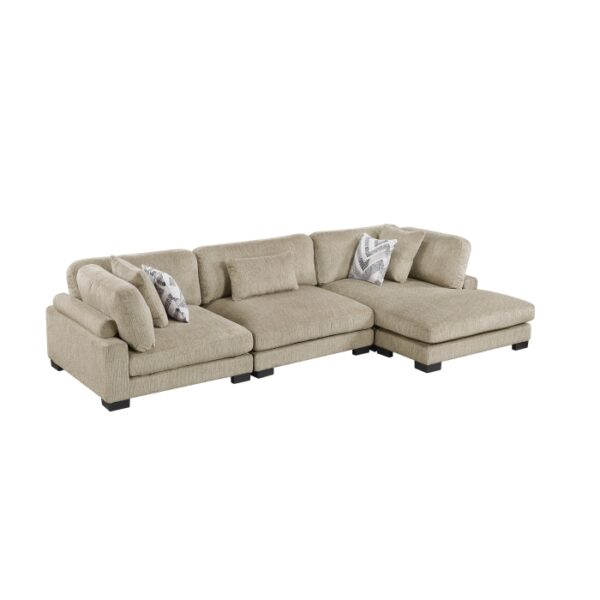 9555BRW*3CRACVC 3-Piece Modular Sectional wi...