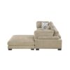 9555BRW*42CRACOT 4-Piece Modular Sectional wi...