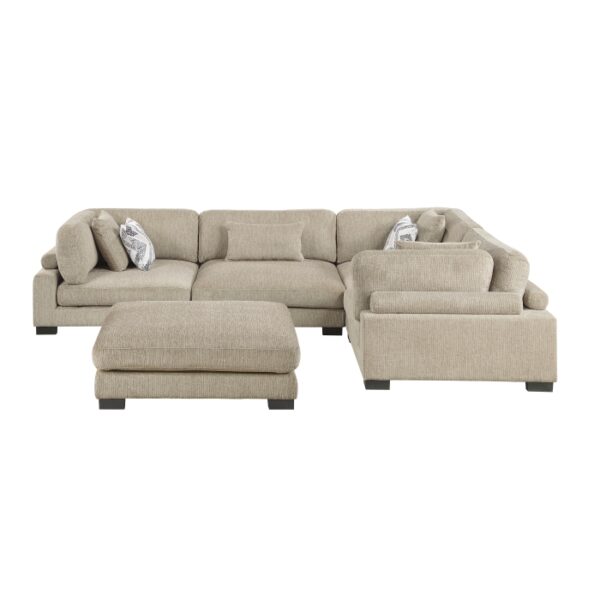 9555BRW*53CRACOT 5-Piece Modular Sectional wi...