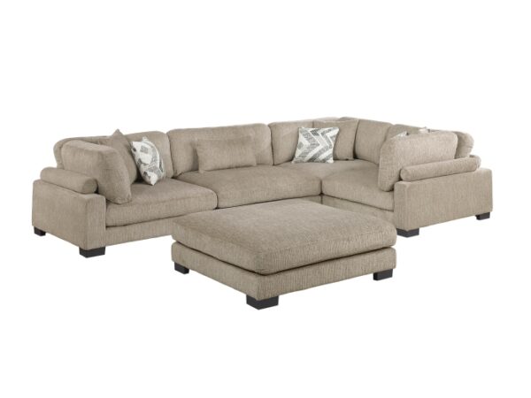 9555BRW*53CRACOT 5-Piece Modular Sectional wi...