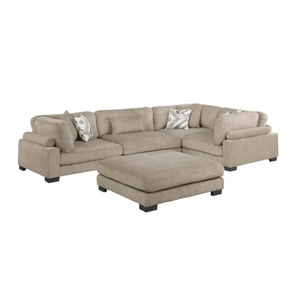 9555BRW*53CRACOT 5-Piece Modular Sectional wi...