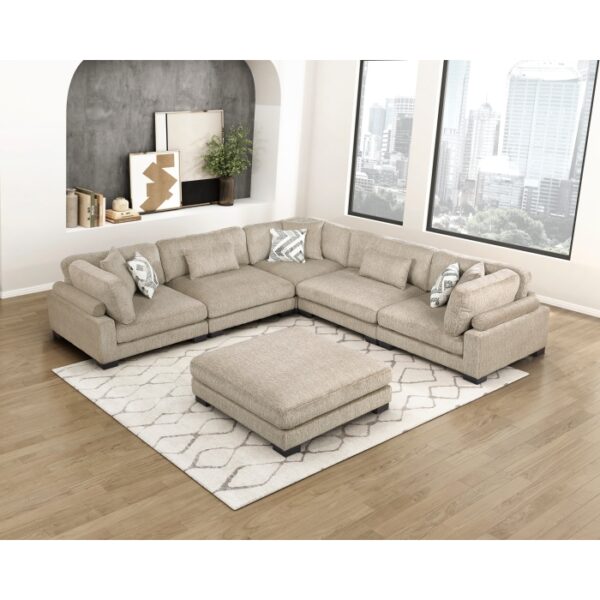 9555BRW*63CR2ACOT 6-Piece Modular Sectional wi...