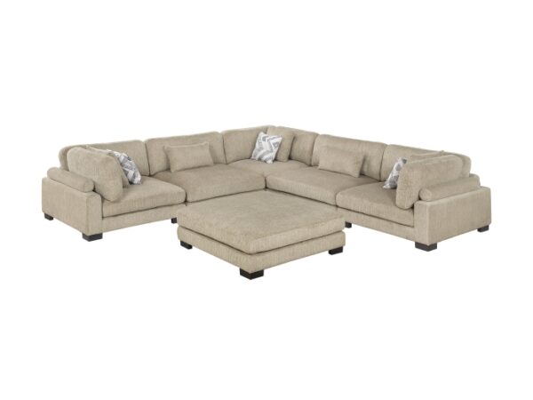 9555BRW*63CR2ACOT 6-Piece Modular Sectional wi...