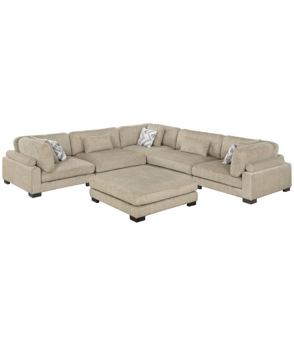 9555BRW*63CR2ACOT 6-Piece Modular Sectional wi...