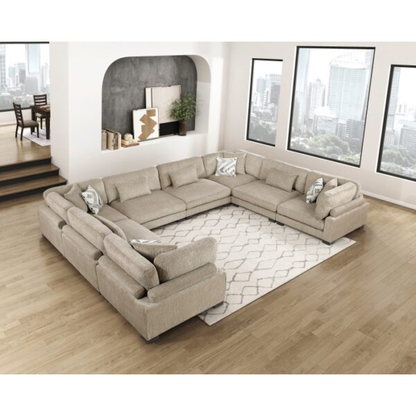 9555BRW*84CR4AC 8-Piece Modular Sectional