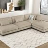 9555BRW Seating-Tinley Collection 6-Piece Modular Sectional wi...