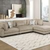 9555BRW Seating-Tinley Collection 6-Piece Modular Sectional wi...