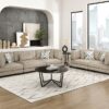 9555BRW Seating-Tinley Collection 6-Piece Modular Sectional wi...