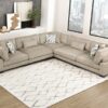 9555BRW Seating-Tinley Collection 6-Piece Modular Sectional wi...
