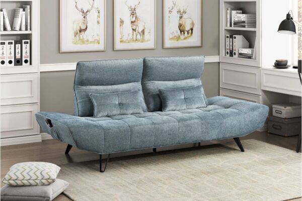 9556BUE Seating-Quonsett Collection Sofa with Power Adjustable S...