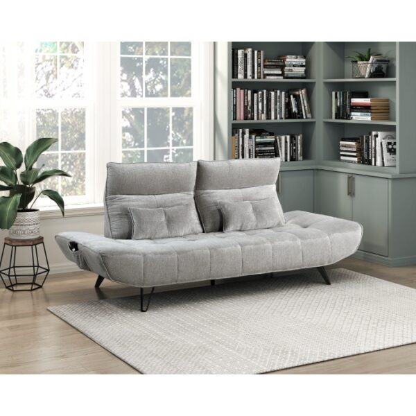 9556GRY-3PW Sofa with Power Adjustable S...