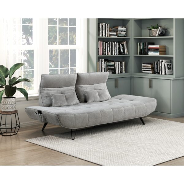 9556GRY-3PW Sofa with Power Adjustable S...