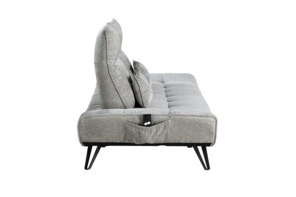 9556GRY Seating-Quonsett Collection Sofa with Power Adjustable S...