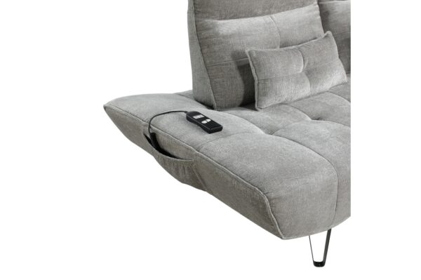 9556GRY Seating-Quonsett Collection Sofa with Power Adjustable S...