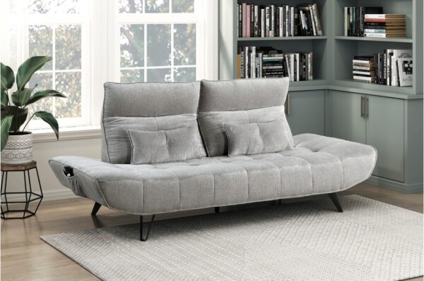 9556GRY Seating-Quonsett Collection Sofa with Power Adjustable S...
