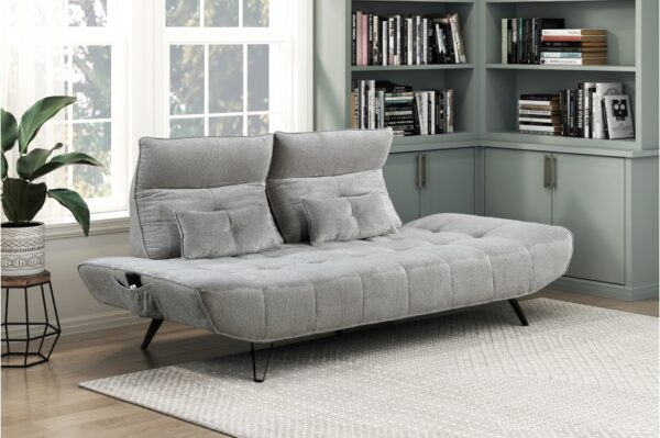 9556GRY Seating-Quonsett Collection Sofa with Power Adjustable S...
