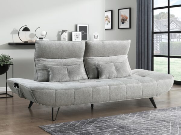 9556GRY Seating-Quonsett Collection Sofa with Power Adjustable S...