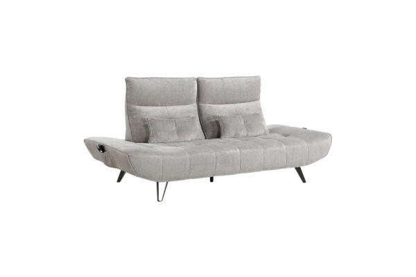 9556LGY Seating-Quonsett Collection Sofa with Power Adjustable S...