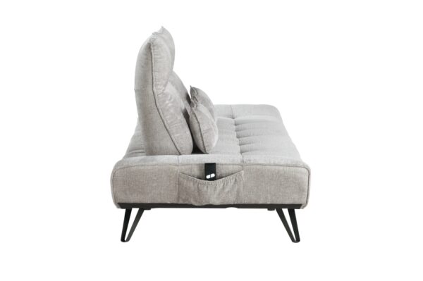 9556LGY Seating-Quonsett Collection Sofa with Power Adjustable S...