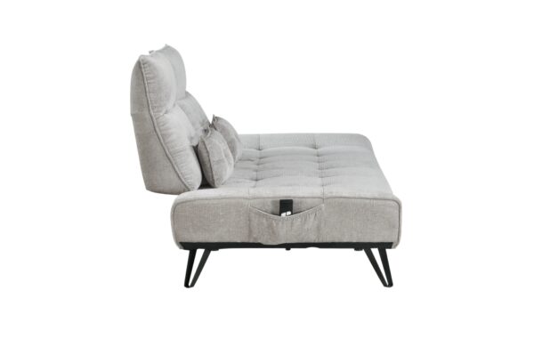 9556LGY Seating-Quonsett Collection Sofa with Power Adjustable S...