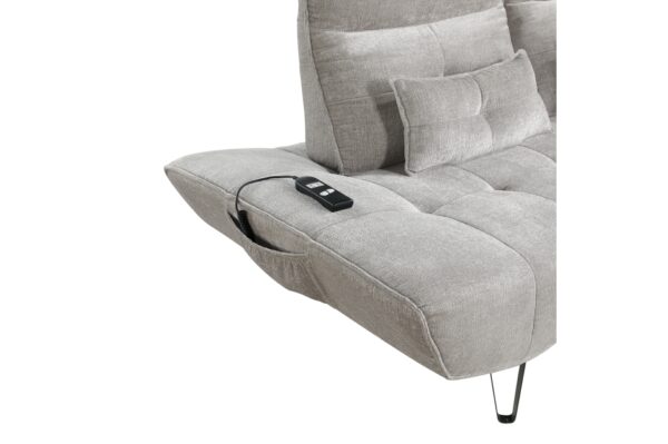 9556LGY Seating-Quonsett Collection Sofa with Power Adjustable S...