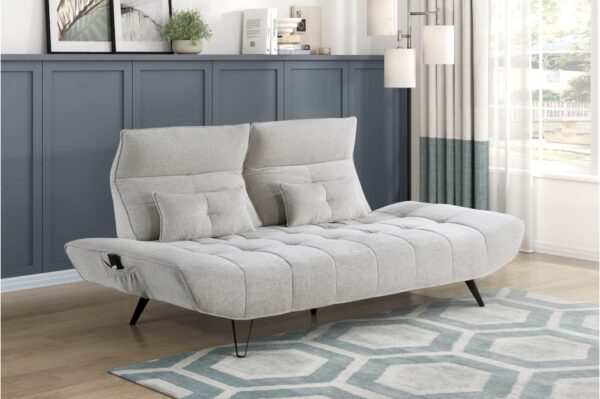 9556LGY Seating-Quonsett Collection Sofa with Power Adjustable S...