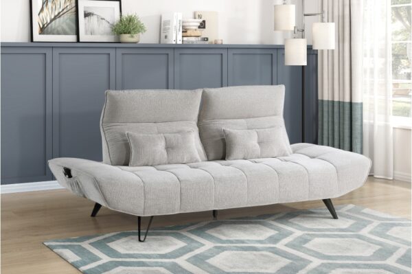 9556LGY Seating-Quonsett Collection Sofa with Power Adjustable S...