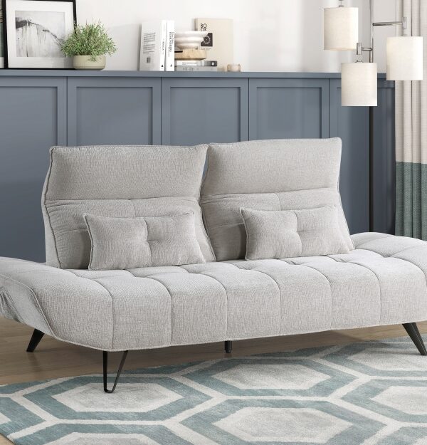 9556LGY Seating-Quonsett Collection Sofa with Power Adjustable S...