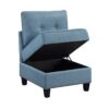 9557BUE*4SC 4-Piece Sectional with Storage